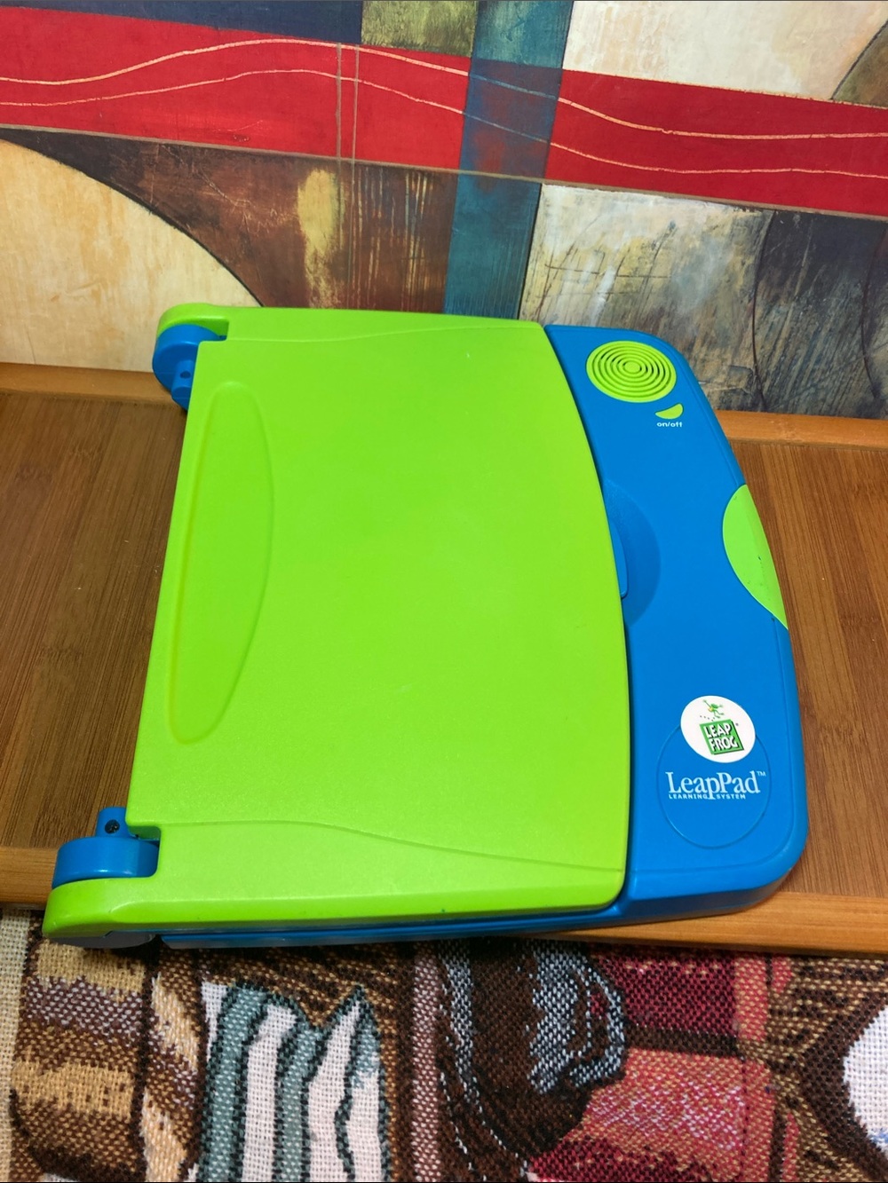 Leap Frog - Portable LeapPad Learning System - Bright Green and Blue